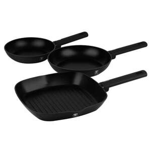 Berlinger Haus Matte Black Collection 3-dielna sada panvíc