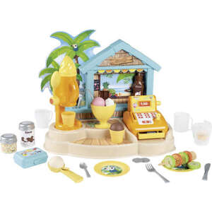 Smoby Beach Bar Hracia súprava s pokladňou 38 ks - béžová-žltá