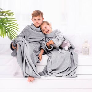 Prikrývka Lazykids sivá obyčajná klasická 90x105 DecoKing