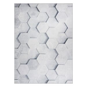 Koberec ARLEN HONEY farba sivá geometrický štýl moderný 120x170 Hakano