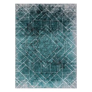 Koberec WELLI RHOMBUS farba morská zelená 160x220 Hakano