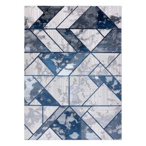 Koberec WELLI GEOMETRIC 2 farby modrá 120x170 Hakano