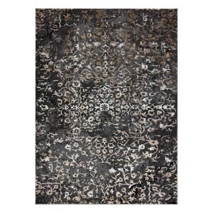 Koberec WELLI ORNAMENT 5 farieb grafitovo sivá 160x220 Hakano