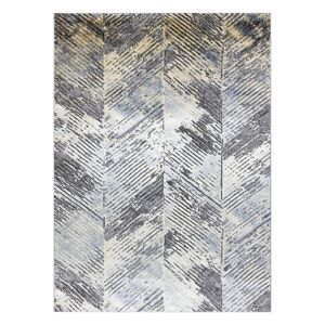 Koberec WELLI CHEVRON farba sivá 160x220 Hakano