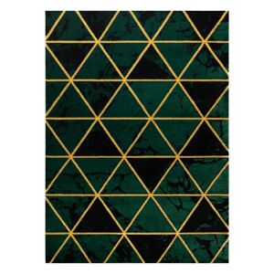 Koberec ESTEMA MARBLETRIANGLES farba sklo zelená 120x170 Hakano