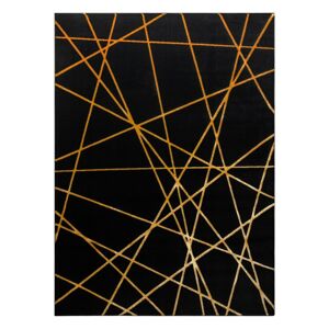 Koberec MOSSE ARTDECO farba čierna 140x190 Hakano
