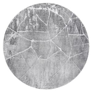 Koberec okrúhly TREX MARBLE farba sivá r200 Hakano