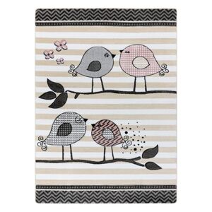 Koberec TINIES BIRDS farba krémová 160x220 Hakano