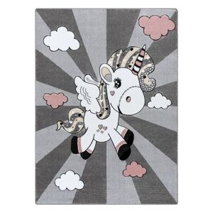 Koberec TINIES UNICORN farba sivá 160x220 Hakano