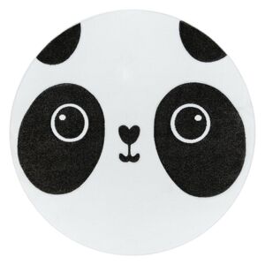 Koberec okrúhly TINIES PANDA farba biela r120 Hakano