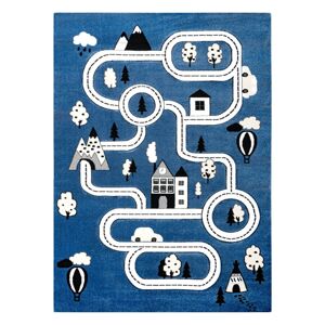Koberec TINIES TOWN farba modrá 160x220 Hakano