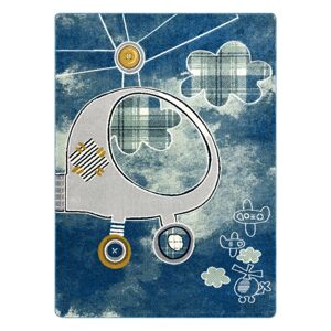 Koberec TINIES HELICOPTER farba modrá 160x220 Hakano