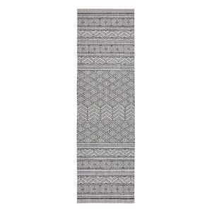 Koberec VINEA farba čierna štýl boho 70x300 Hakano