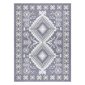 Koberec VINEA AZTEC farba modrá 140x190 Hakano