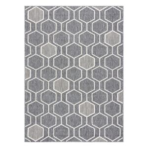 Koberec WINK HEXAGON farba sivá 80x150 Hakano