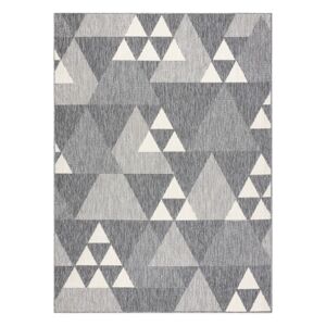 Koberec WINK TRIANGLE farba sivá 120x170 Hakano