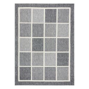 Koberec WINK SQUARES farba sivá 120x170 Hakano