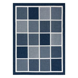 Koberec WINK SQUARES farba modrá 160x230 Hakano