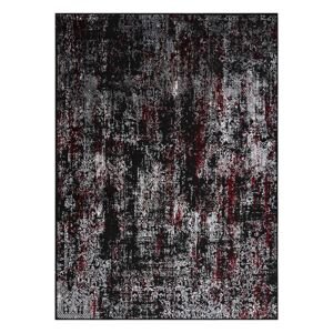 Koberec LEAN ORNAMENT farba antracitovo sivá 120x170 Hakano