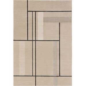 Koberec IDA 3 farby krémový geometrický štýl škandinávsky 120x170 Benuta
