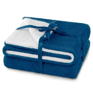 Takarăł SHLEEPY farba indigo modrá žakárová reliéfny štýl klasick...