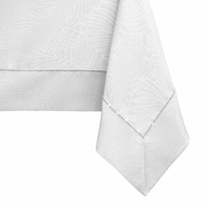 Obrus Gaia biely reliéfny rastlinný 120x260 AmeliaHome