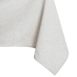 Obrus Sparkle cream metallic shiny modern 120x200 owal DecoKing
