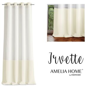 Záclony IRVETTE farba biela šnúrka voál, zamat 140x270 ameliahome