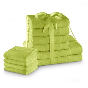 Uterák AMARI - AMELIAHOME farba zelená štýl klasický 2*70x140+4*5...