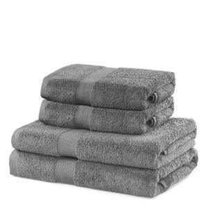 Uterák MARINA farba sivá štýl klasická tkanina bavlna 2*70x140+2*...