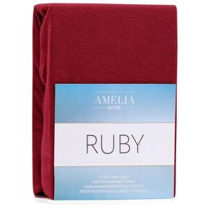Prikrývka RUBY bordové froté 120-140x200 AmeliaHome