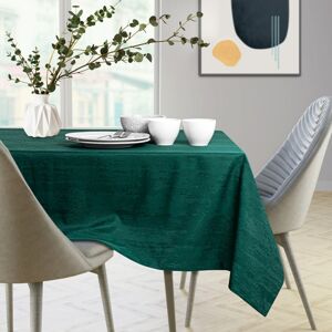 Obrus VESTA sklo zelený reliéfny vzor moderný 140x180 ameliahome