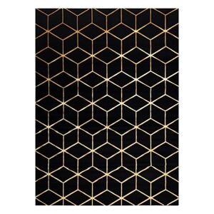 Koberec MOSSE HEXAGON 2 farba čierna 70x200 Hakano