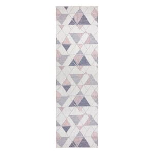 Koberec VINEA GEOMETRIC2 farba krémová 80x200 Hakano