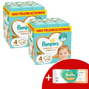 Pampers Premium Care 2 mesačné balenie plienok 9-14 kg Maxi 4 (34...