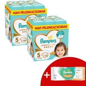 Pampers Premium Care 2 mesačné balenie plienok 11-16 kg Junior 5...