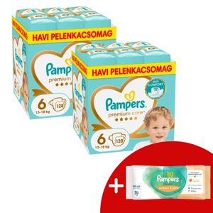 Pampers Premium Care 2 mesačné balenie plienok 13-18 kg Junior 6...