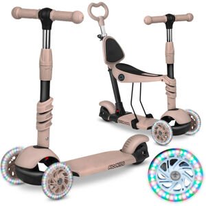 Ricokids todi trojkolesová kolobežka - béžová