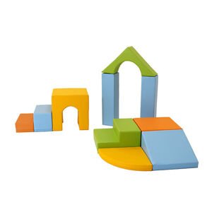 IGLU SOFT PLAY Vzdelávacie penové ihrisko - kreativita - modro-zelená