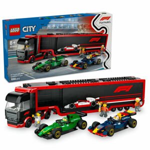LEGO® City F1® truck s autami RB20 a AMR24 F1® 60445