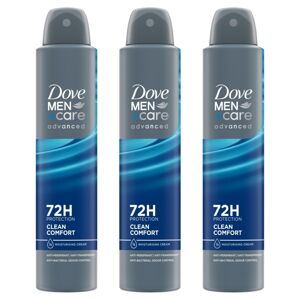 Dove Men+Care Advanced pánsky dezodorant Clean Comfort 3x200ml