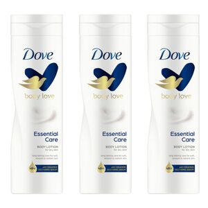 Dove Essential Care telové mlieko 3x250ml