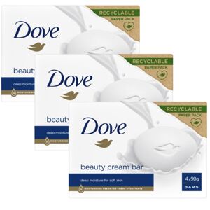 Dove Beauty Cream Bar Cream Soap Original 12x90g