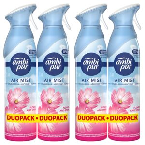 Ambi Pur Flower &amp; Spring Osviežovač vzduchu v spreji 4x185ml