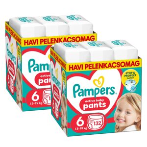 Pampers Pants 2 mesačné balenie plienok 13-19kg Junior 6 (264ks)