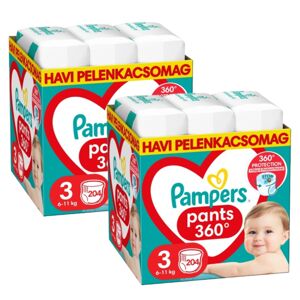 Pampers Pants 2 mesačné balenie plienok 6-11kg Midi 3 (408ks)