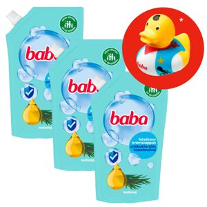 Detské antibakteriálne tekuté mydlo 3x500ml + darčeková gumová taška