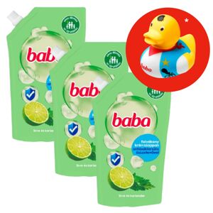 Detské antibakteriálne tekuté mydlo Lime 3x500ml + darčeková gumo...