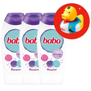 Kúpeľ na detskú sprchu Sladká mandľová vôňa - Macaron 3x400ml + d...