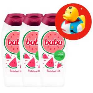 Detská sprcha Kúpeľ Melón 3x400ml + darčekové gumové prasiatko